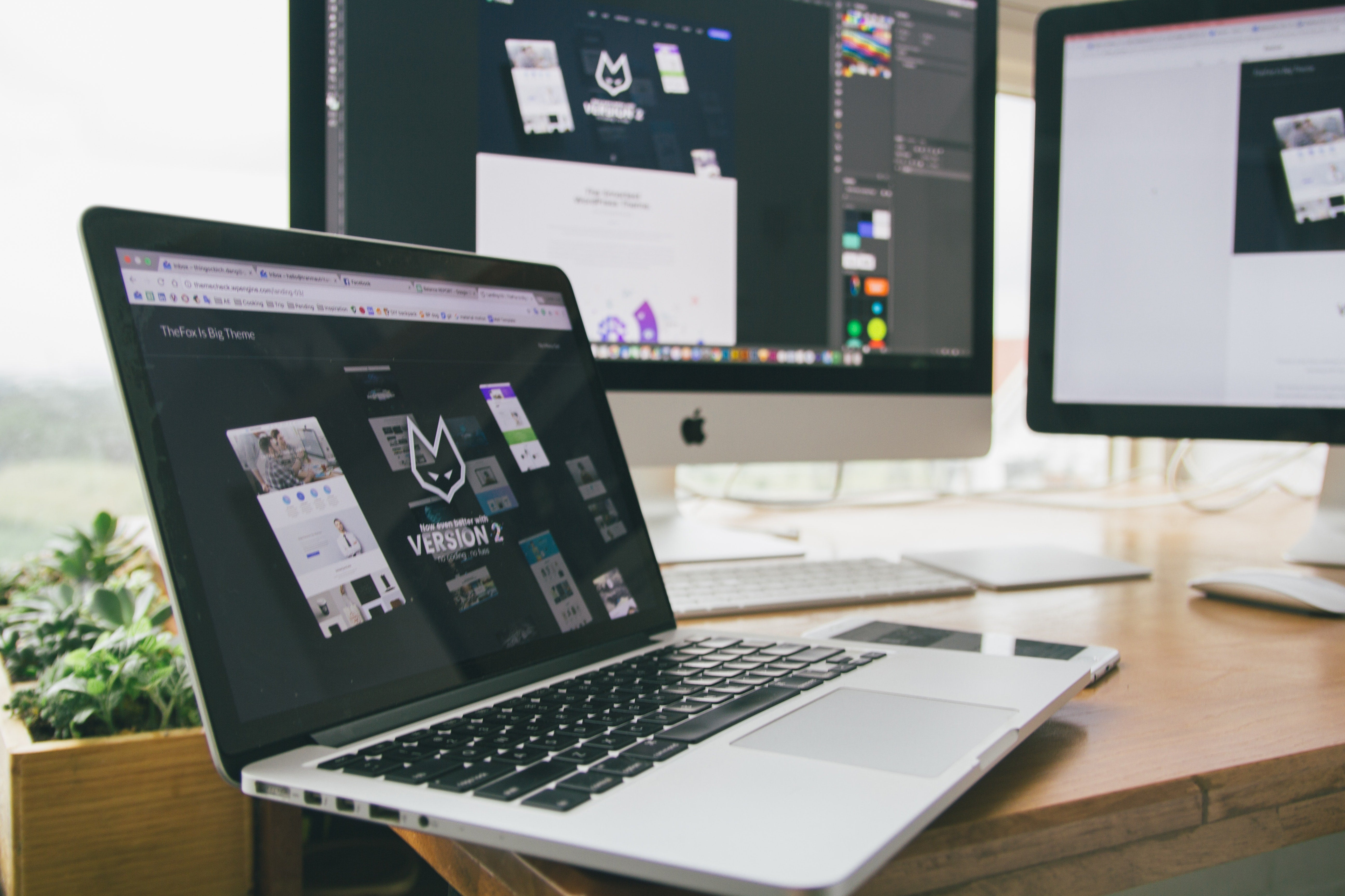 Marketing experts creating websites to increase volume of sales.